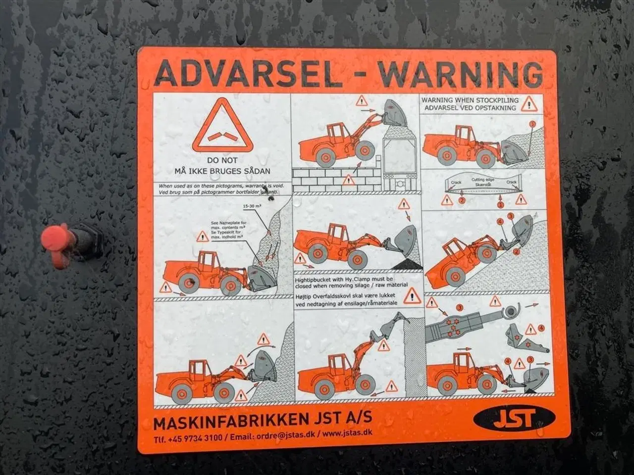 Billede 16 - JST Højtipskovl str.1 280 cm bred monteret med BM Fæste