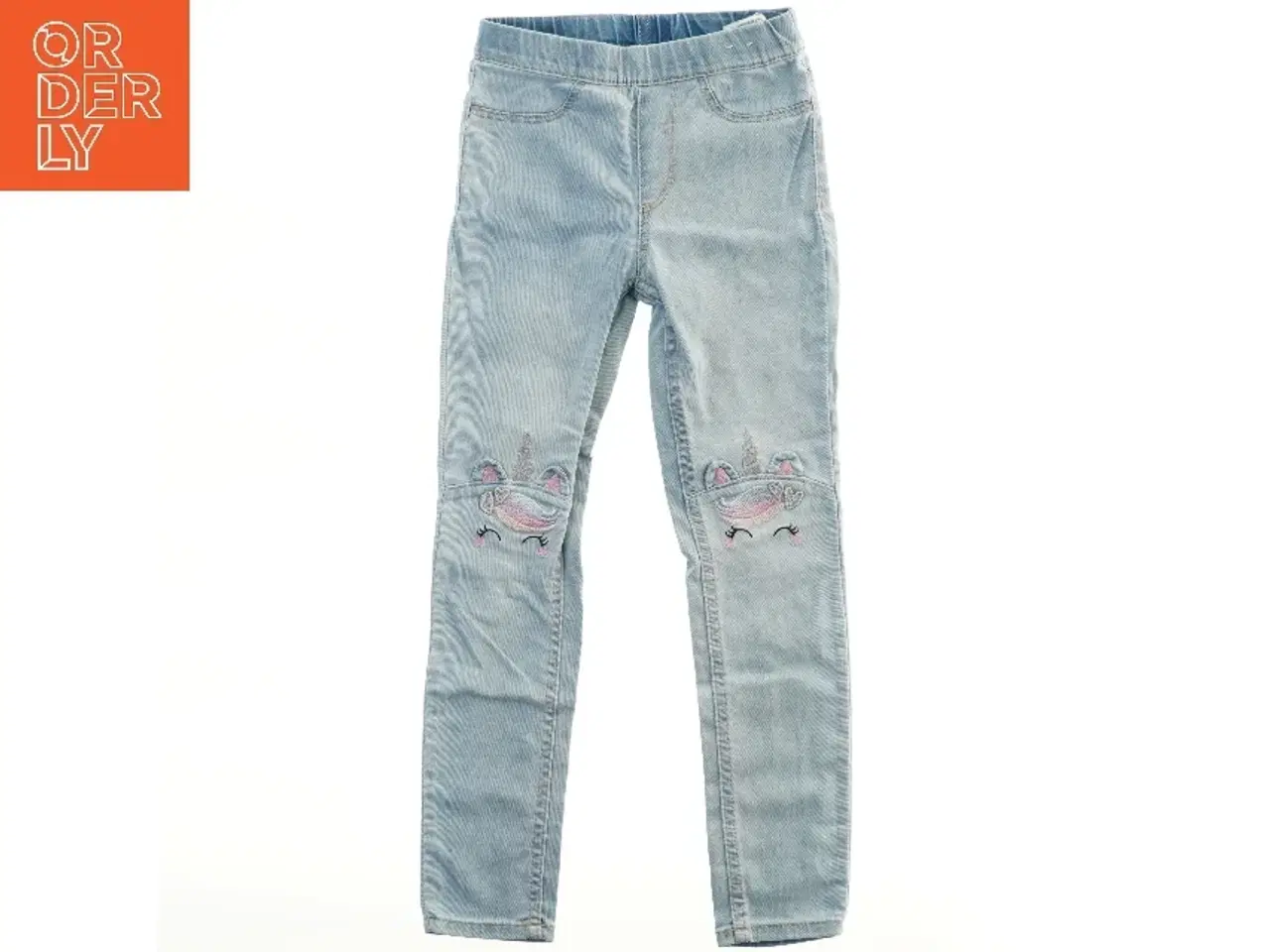 Billede 2 - Børnejeans med enhjørninge-motiv fra H&M (str. 122)