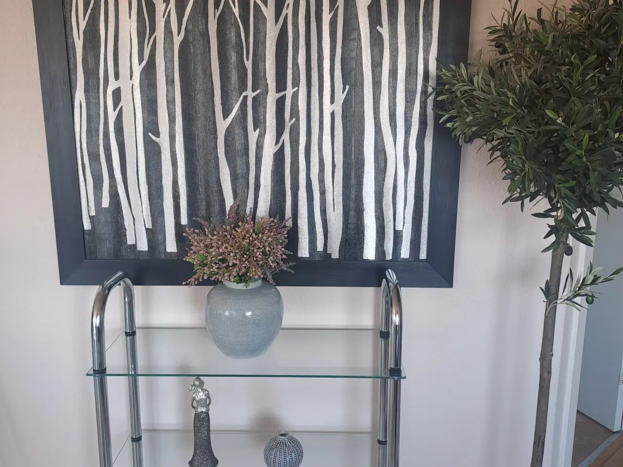 Billede 1 - Reol med glas hylder