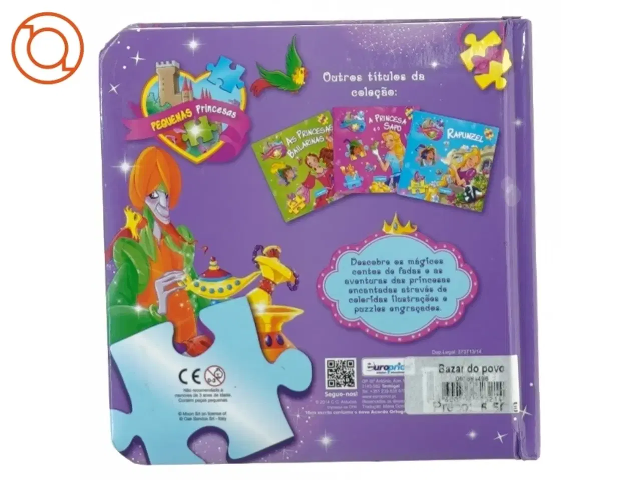 Billede 3 - Jasmin og Aladino bog med puslespil fra Euro Price (str. 16 x 16 cm)