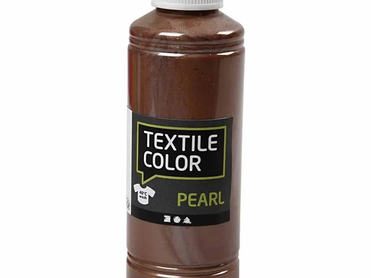 Billede 1 - Textile Color Perlemor Brun 250ml - Vandbaseret Maling