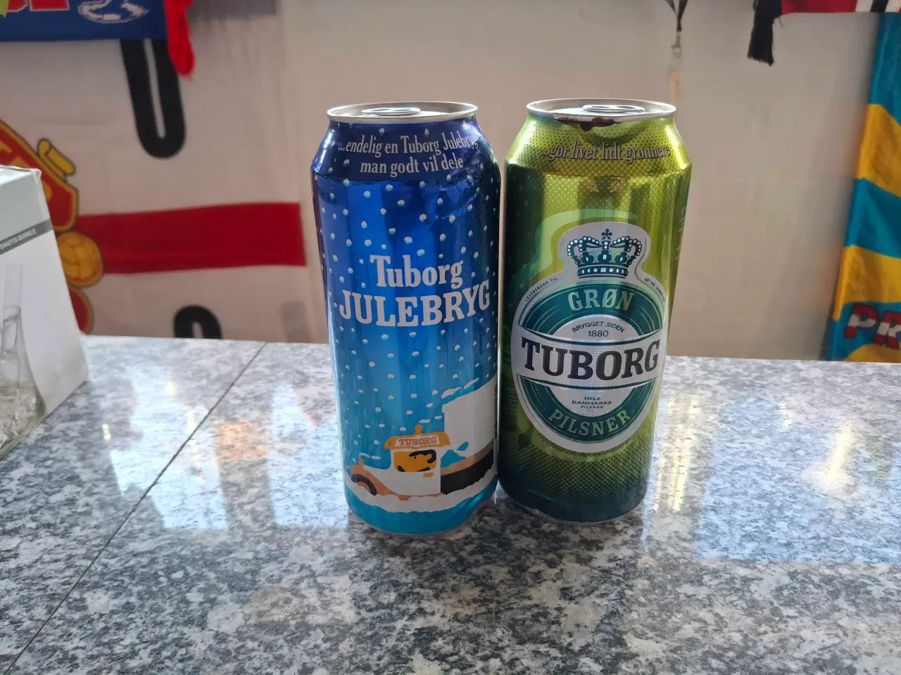 Billede 1 - 1 Liters Tuborg dåser fra 2010 – Samlerobjekt