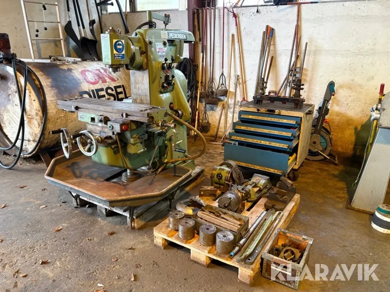 Billede 1 - Fræsemaskine Vilh. Pedersen, Høng VPU 1 inklusiv værktøj