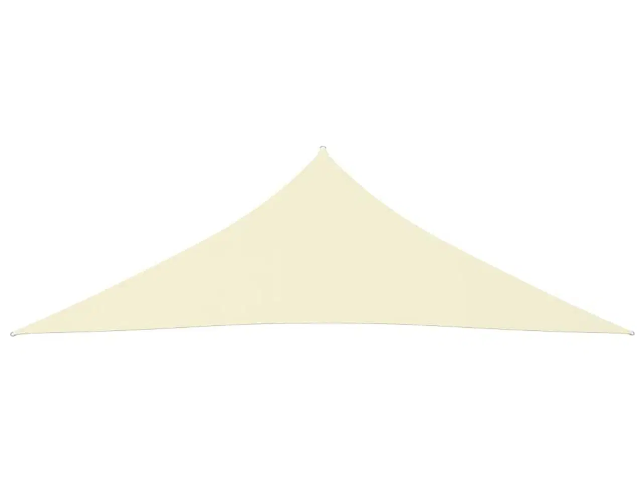 Billede 2 - Solsejl 3x3x4,24 m trekantet oxfordstof cremefarvet