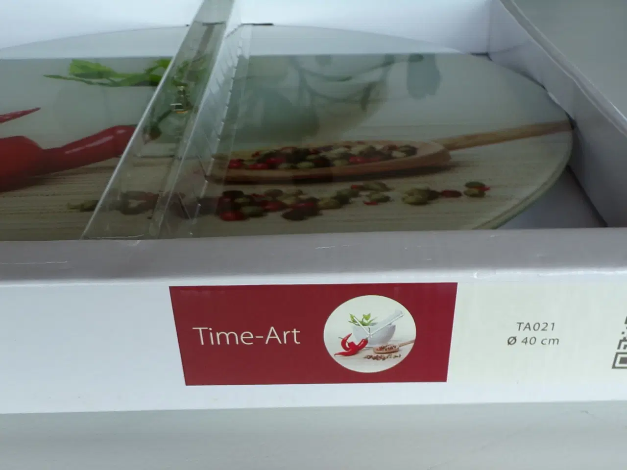 Billede 5 - NYT Time-Art Vægur i glas Ø40 cm med motiv