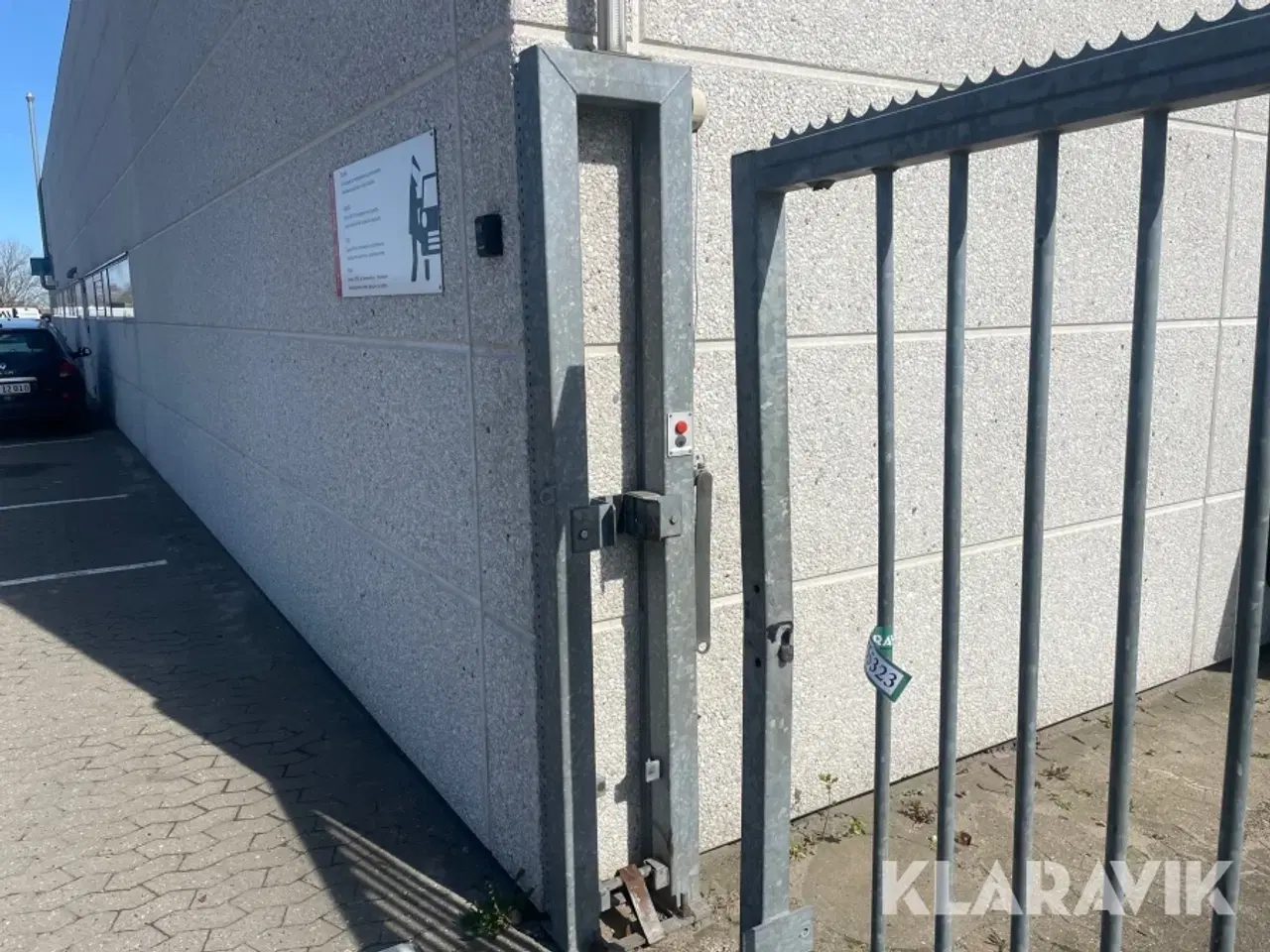 Billede 2 - Skydeport galvaniseret 10 meter