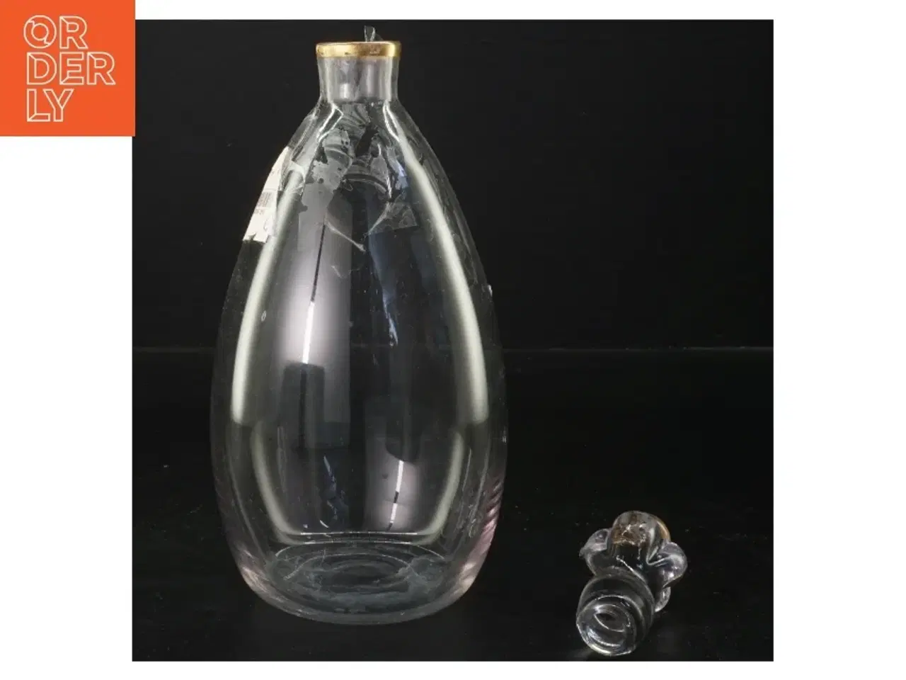 Billede 2 - Glasflaske med prop (str. 26x10 cm)