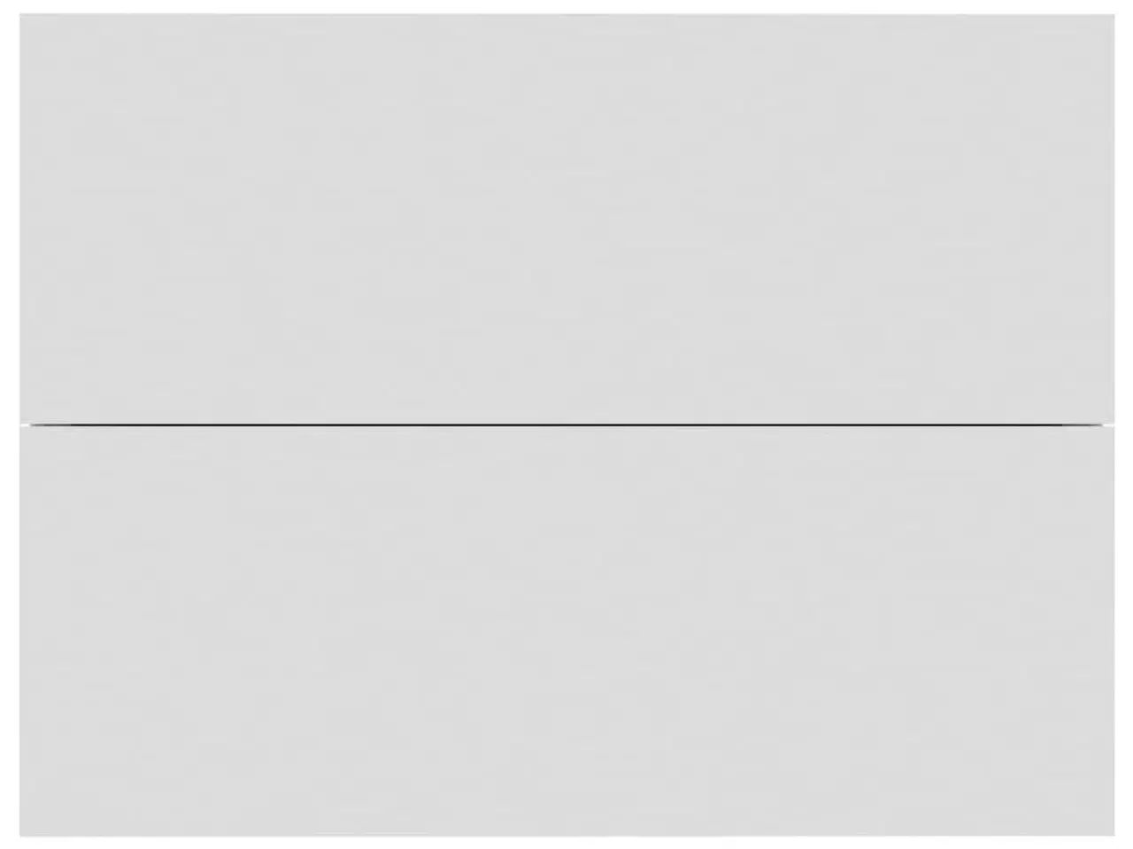 Billede 4 - Sengebord 40x30x30 cm konstrueret træ hvid