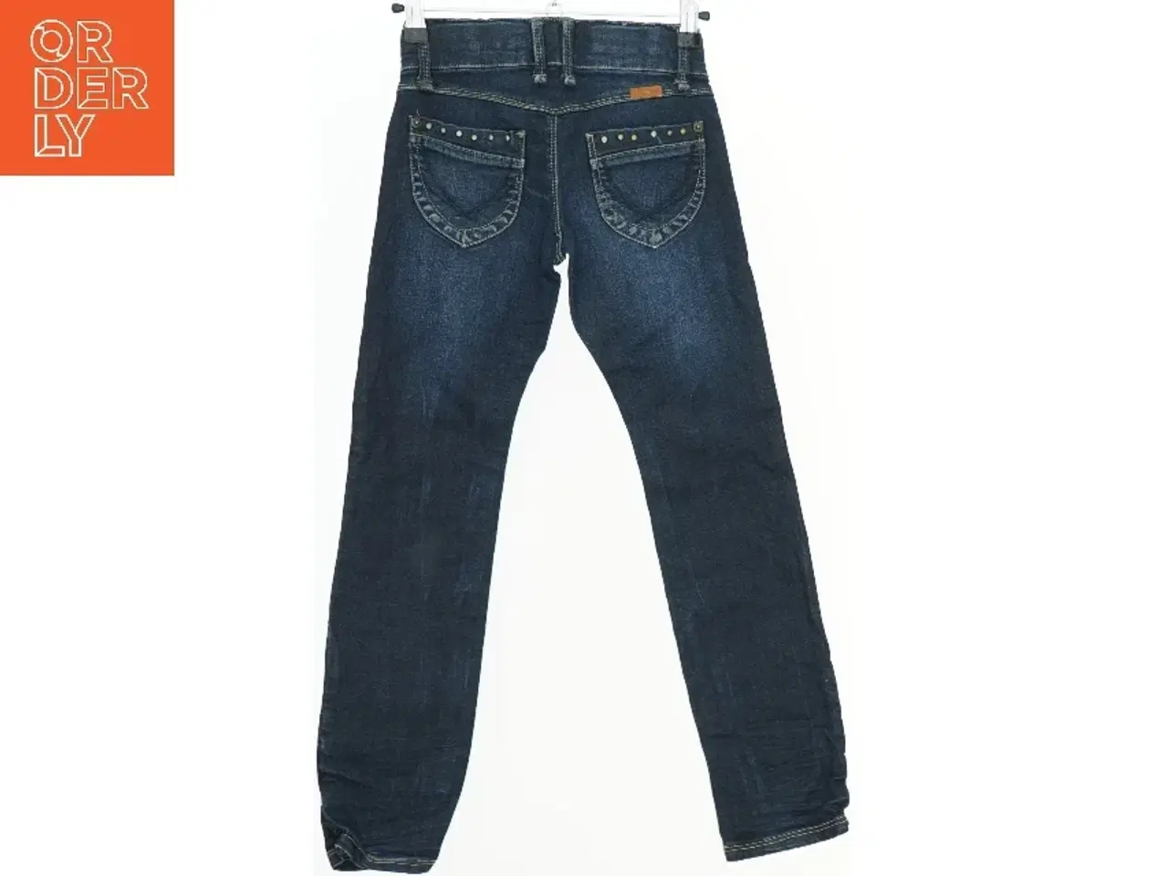 Billede 2 - Mørkeblå jeans med nitter fra Name It (str. 128)