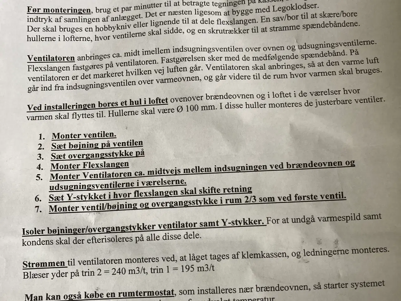 Billede 10 - Dospel Turbo ventilator med termostat og tilbehør