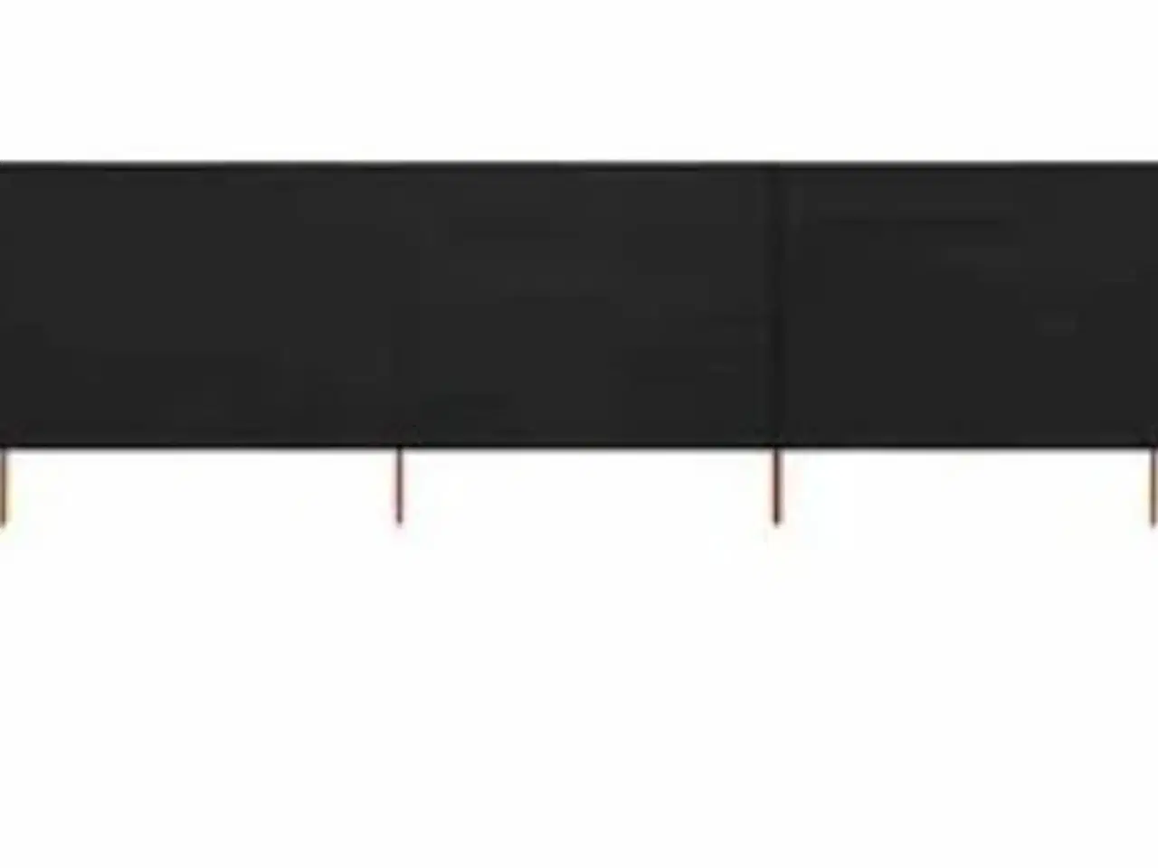 Billede 1 - Læsejl sort 600×160cm