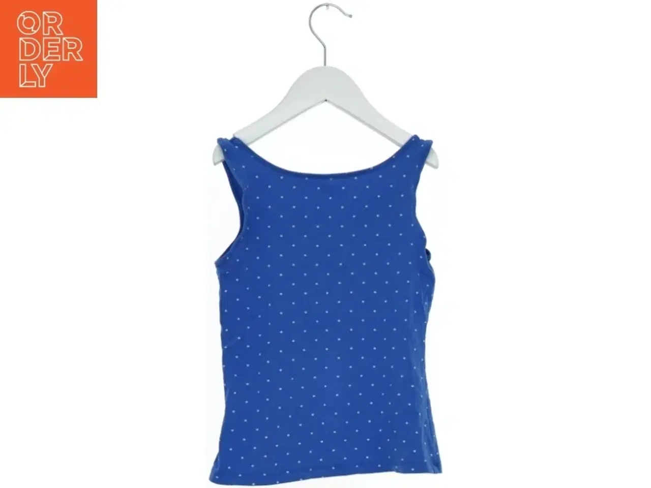 Billede 2 - Blå polka dot tank top fra H&M (str. 140)