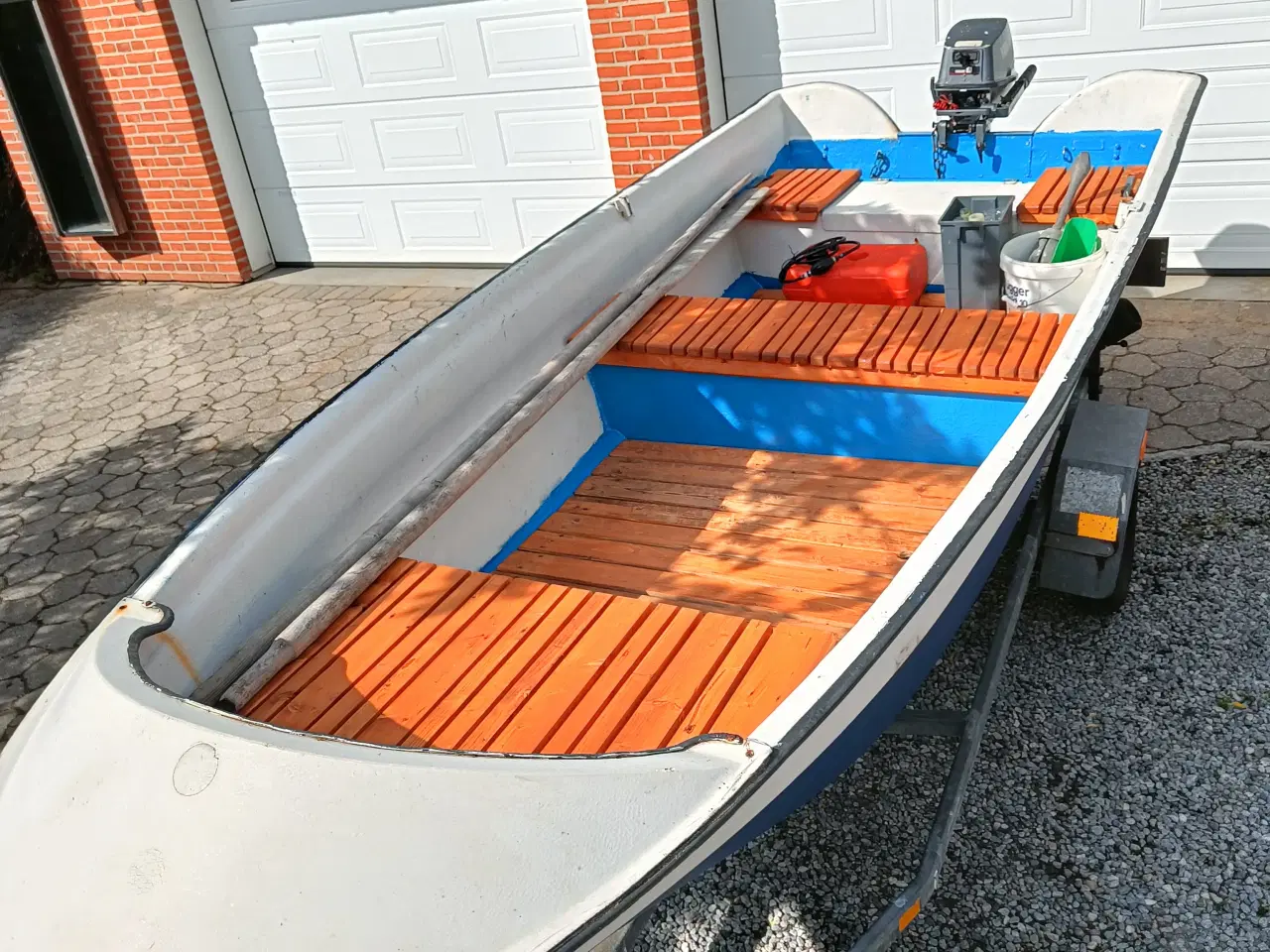 Billede 4 - Jolle, 14 fods limbo m. trailer og 8 hk motor