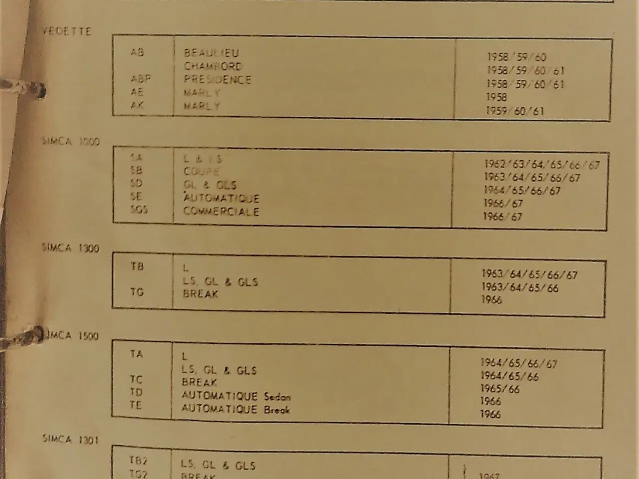 Billede 3 - Chrysler-Simca litteratur.