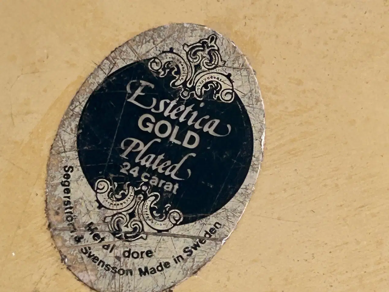 Billede 2 - Serveringsfad belagt med 24 krt. guld