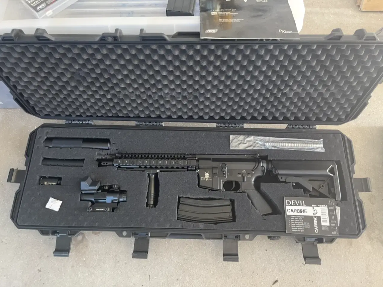 Billede 1 - Air softgun DEVIL Carbine med tilbehør