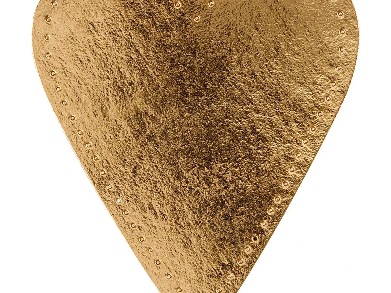 Billede 1 - Hjerte, H: 12 cm, B: 10 cm, 350 g, guld, 4stk./ 1 pk.