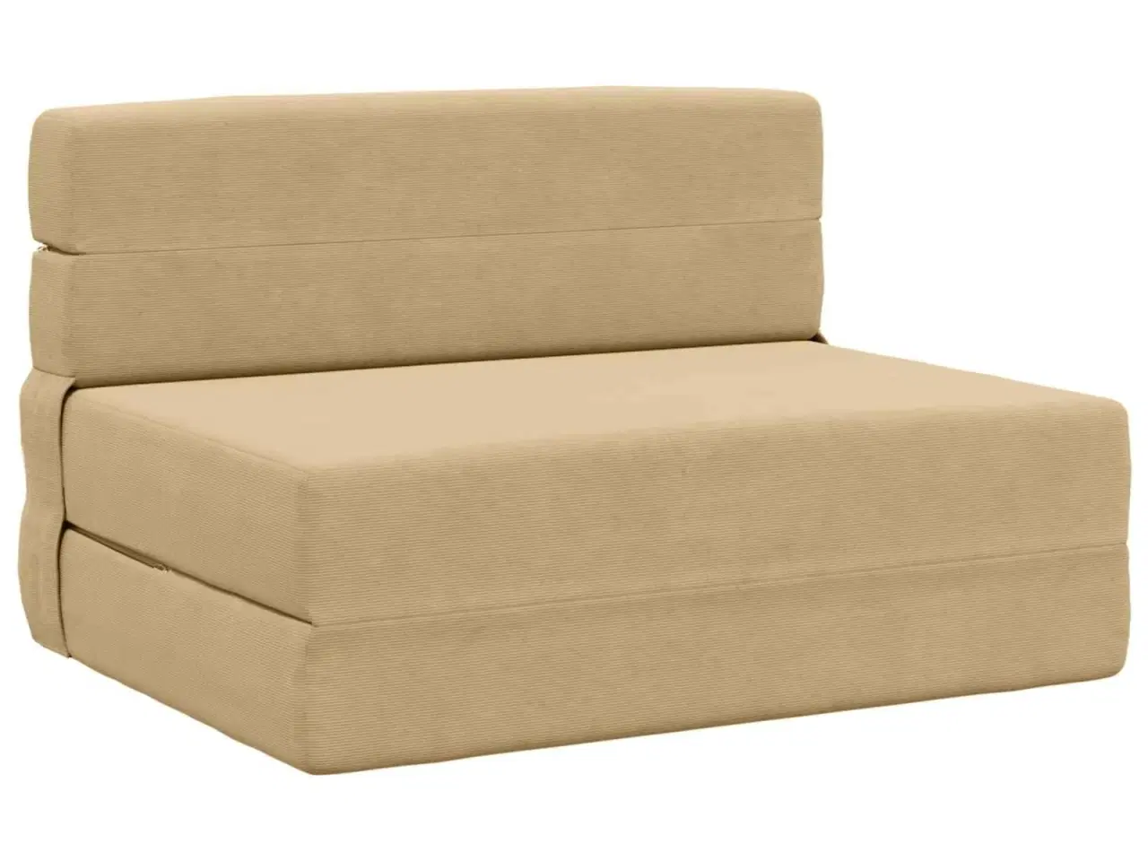 Billede 1 - Foldesofa seng Lys Grøn Grå 190 x 70 x 15 cm Velourstof