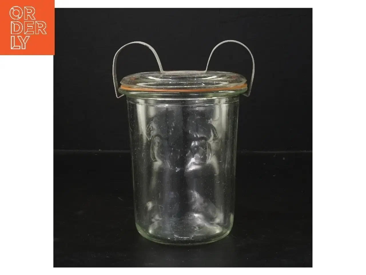 Billede 3 - Glasbeholder med låg (str. 13x15 cm)