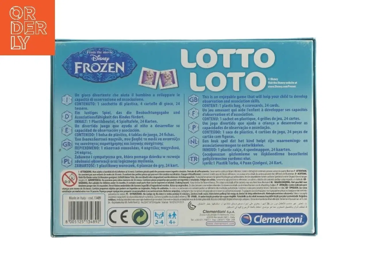 Billede 3 - Frozen Lotto spil fra Disney (str. 4x15x20 cm)