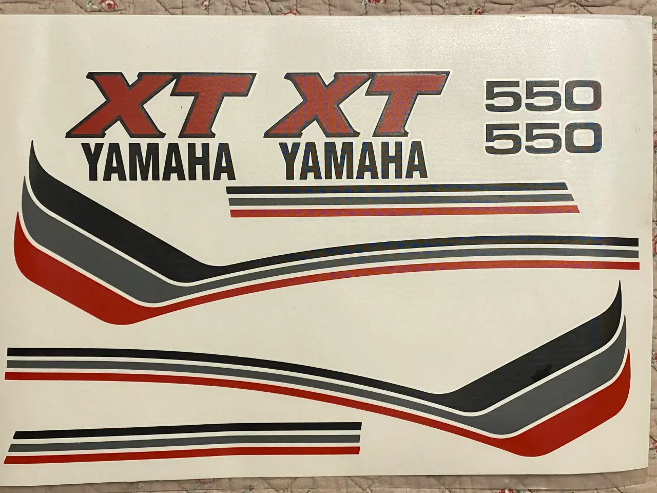 Billede 1 - Yamaha XT 550 stafferinger (decals)