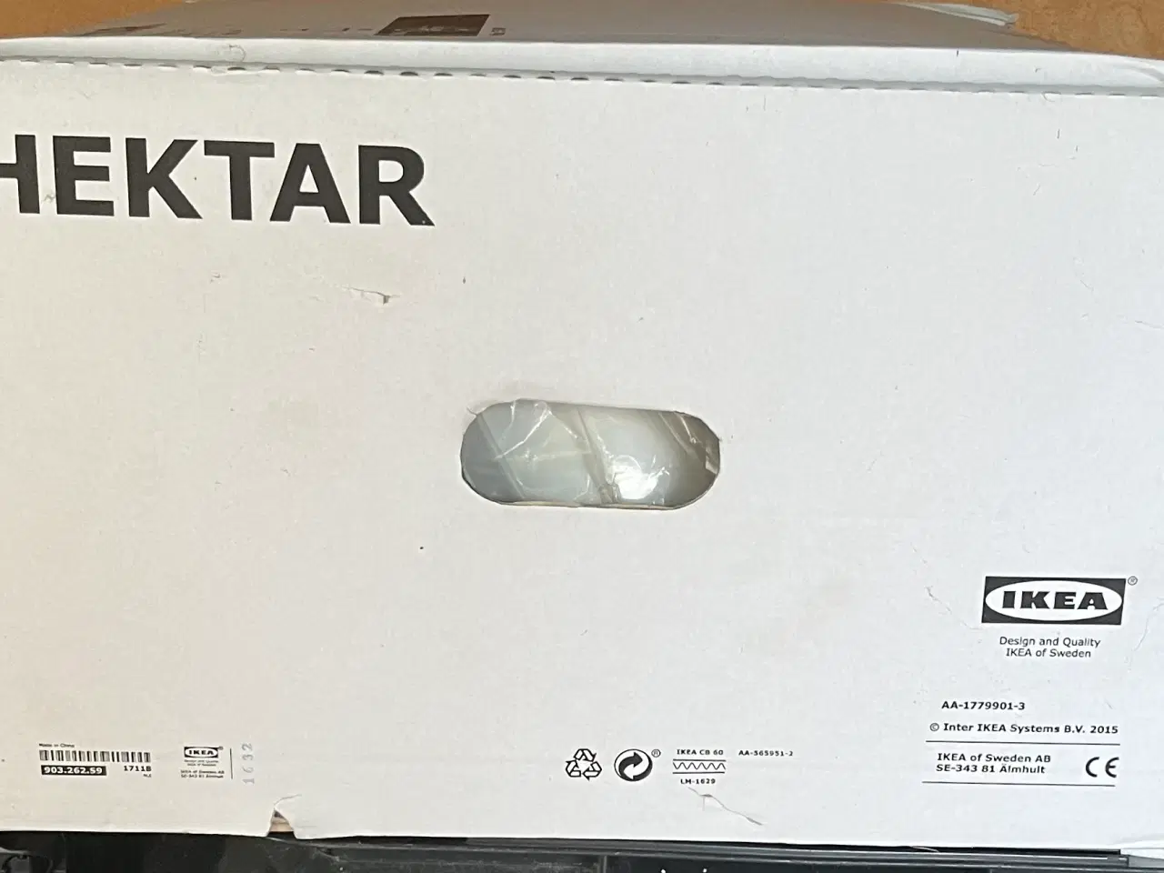 Billede 3 - Store hvide loftslamper fra Ikea (Hektar)