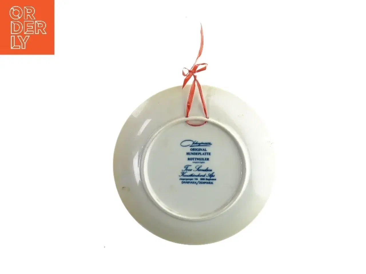 Billede 2 - Tallerken med mønster  hund  (str. Ø:20cm)