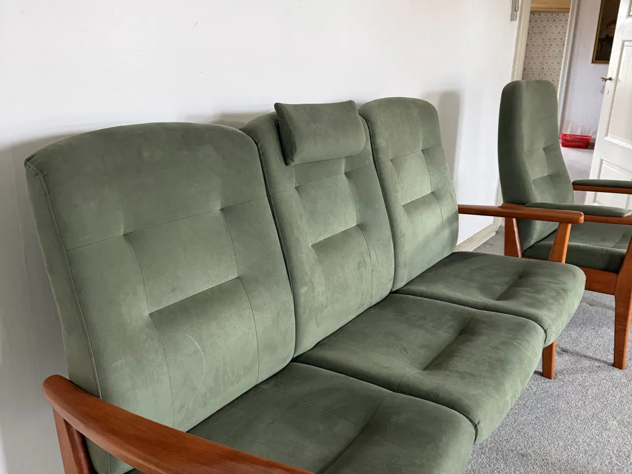 Billede 1 - 3-personers sofa og lænestol fra Farstrup