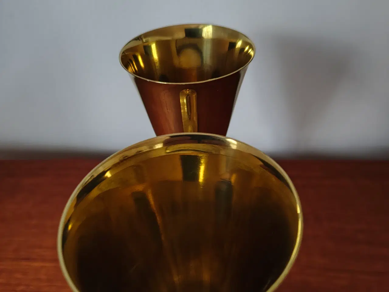 Billede 4 - 2 flotte forgylde Falstaff drikke bæger