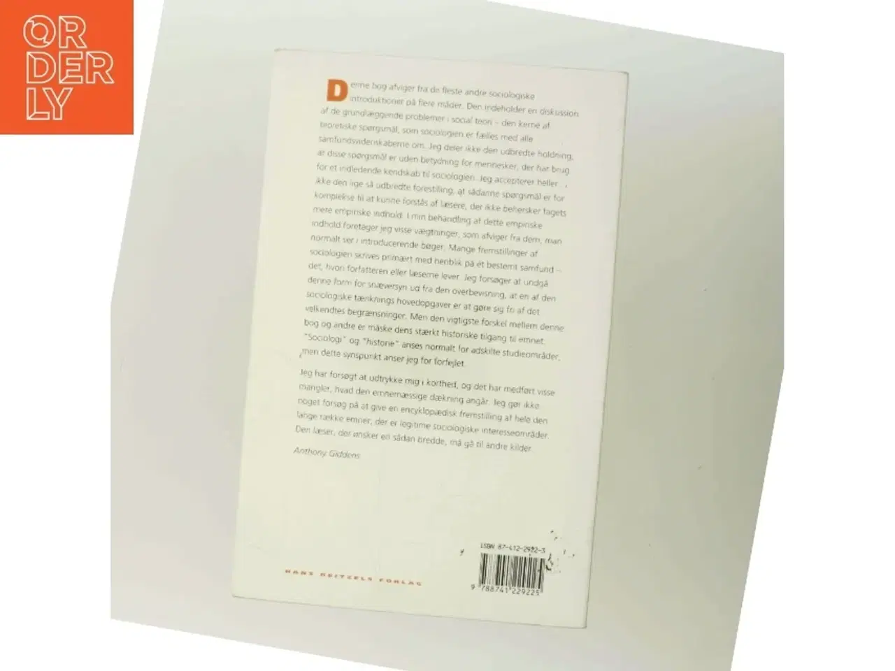Billede 3 - Sociologi : en kort, men kritisk introduktion af Anthony Giddens (Bog)