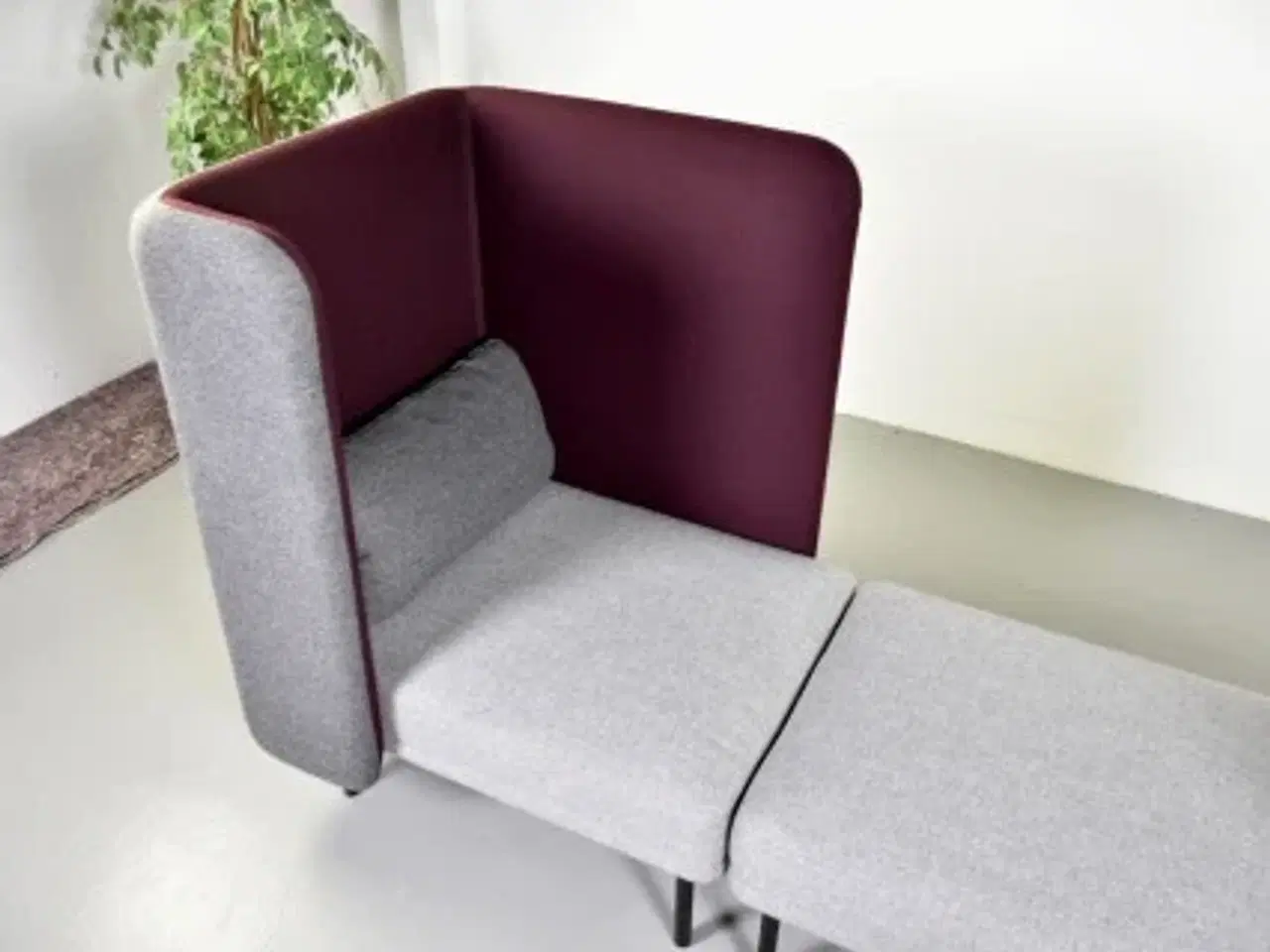 Billede 8 - Softrend frankie lydabsorberende sofa i grå og bordeuax