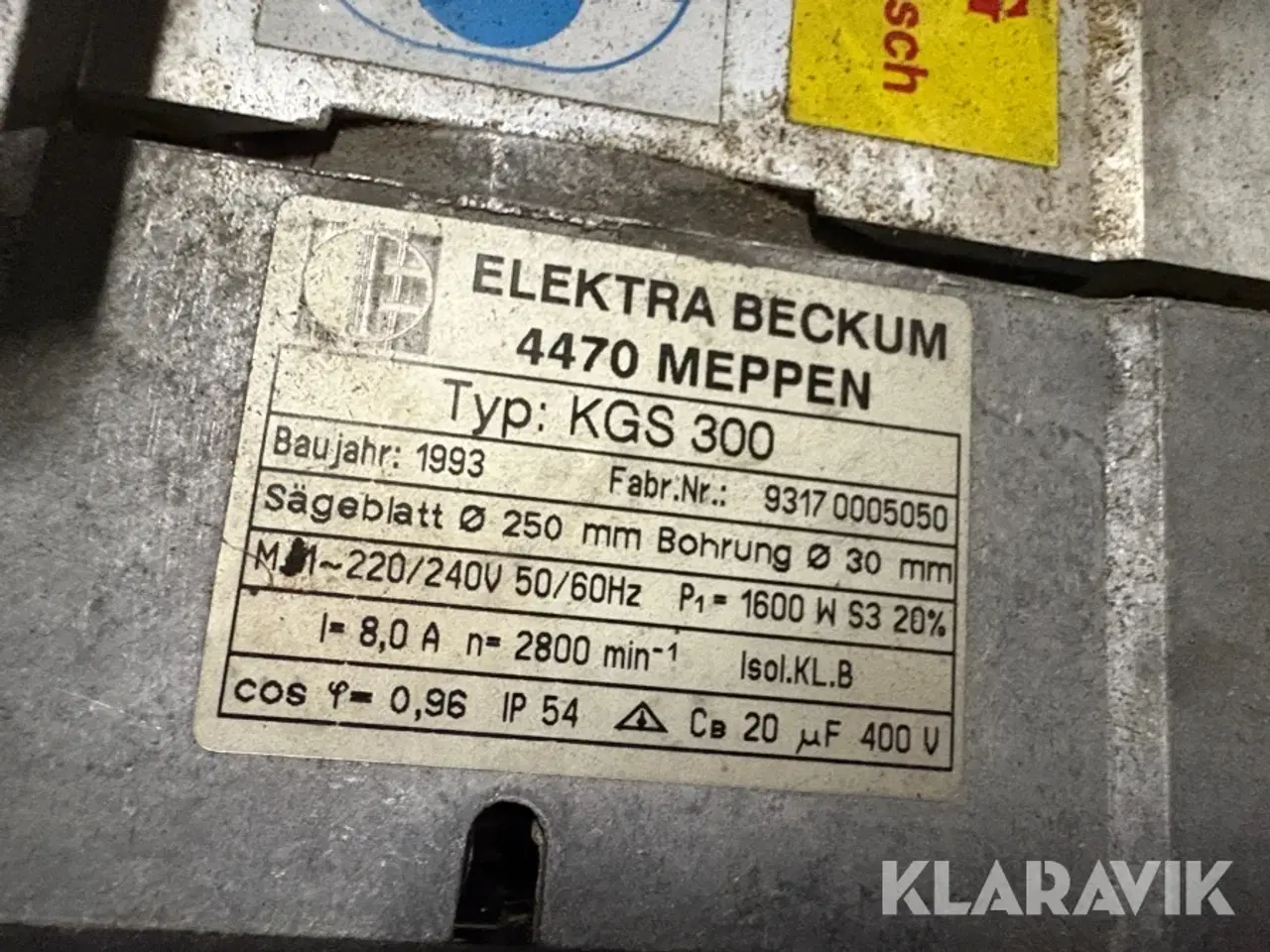 Billede 12 - Sav Elektra Beckham KGS 300