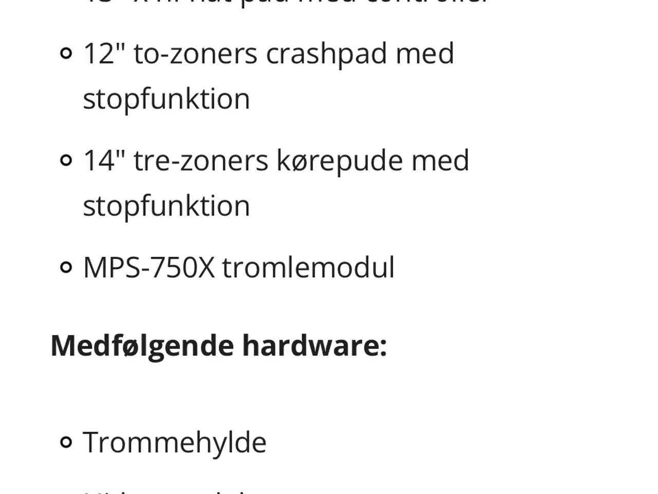 Billede 15 - Trommesæt Millenium MPS-750X E-Drum Mesh Se Bundle
