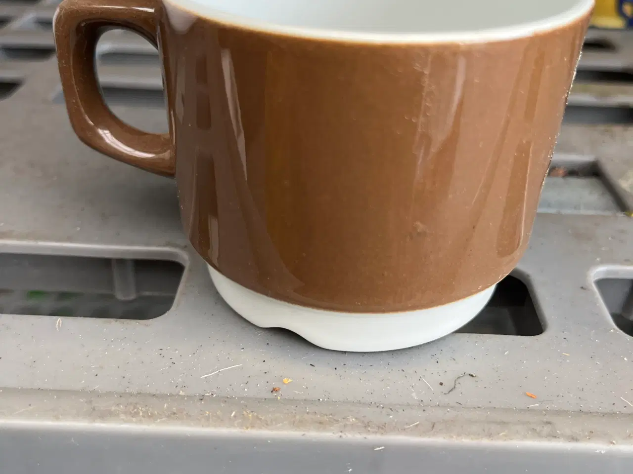 Billede 3 - 6 Vintage brune kopper - Figgjo Norway