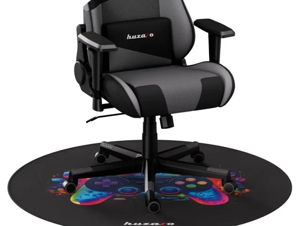 Billede 5 - Gulvmatte til gamerstol – Huzaro FloorMat 7.0, Ø120 cm, sort