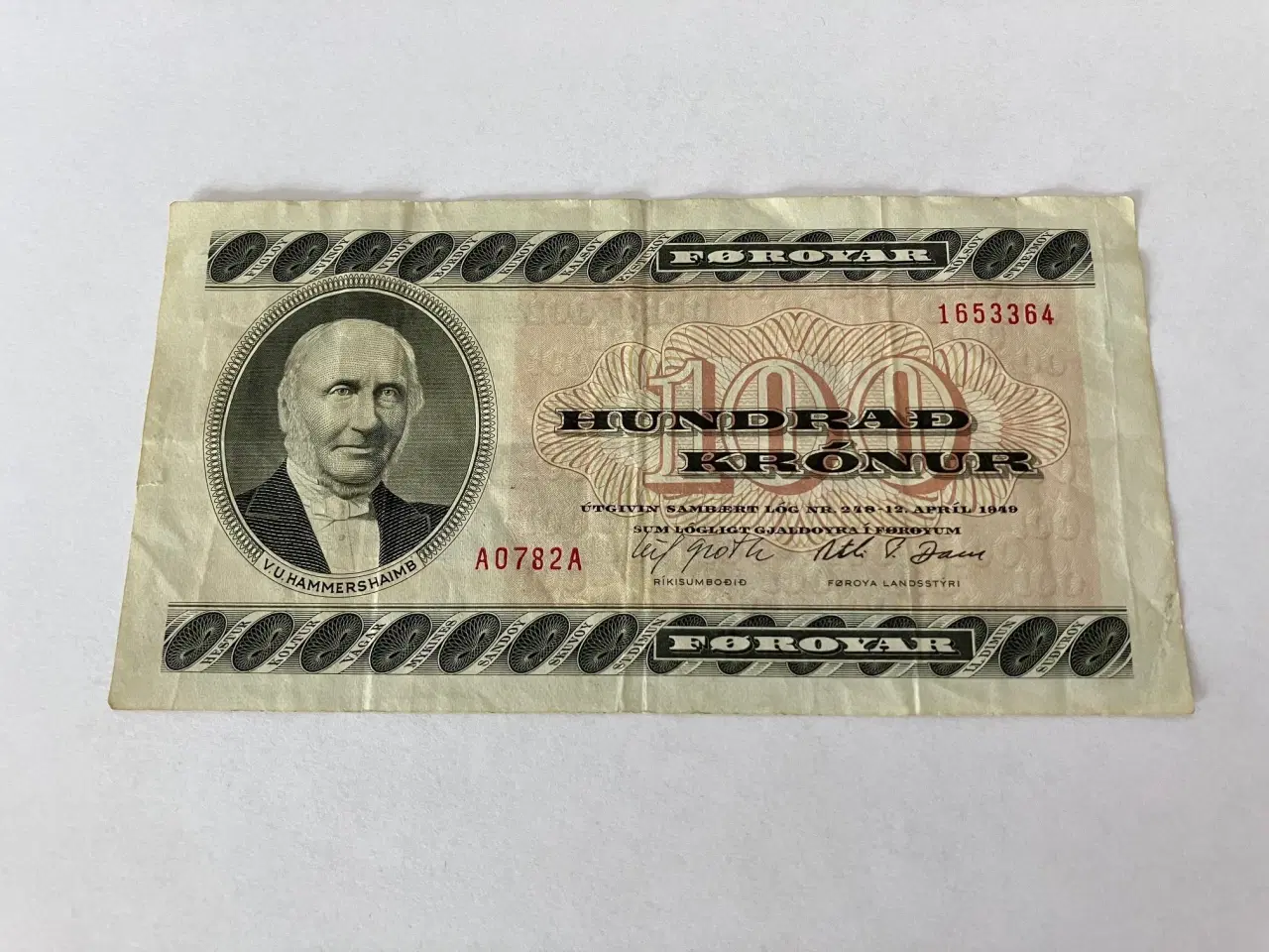 Billede 1 - 100 Kronur Færøerne 1978