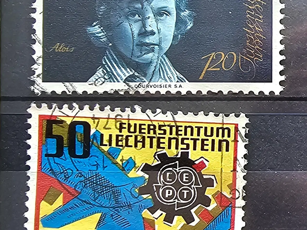 Billede 4 - Frimærker Schweiz & Lichtenstein, 24 gr.