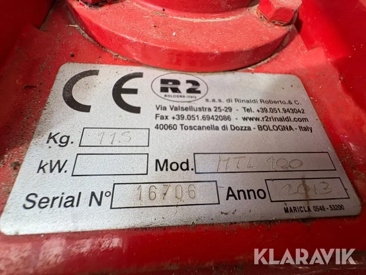 Billede 5 - Rotorharve R2 Mtl-1000