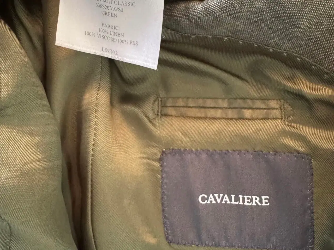 Billede 2 - Flot blazer i hør til herrer. Mrk. Cavaliere.