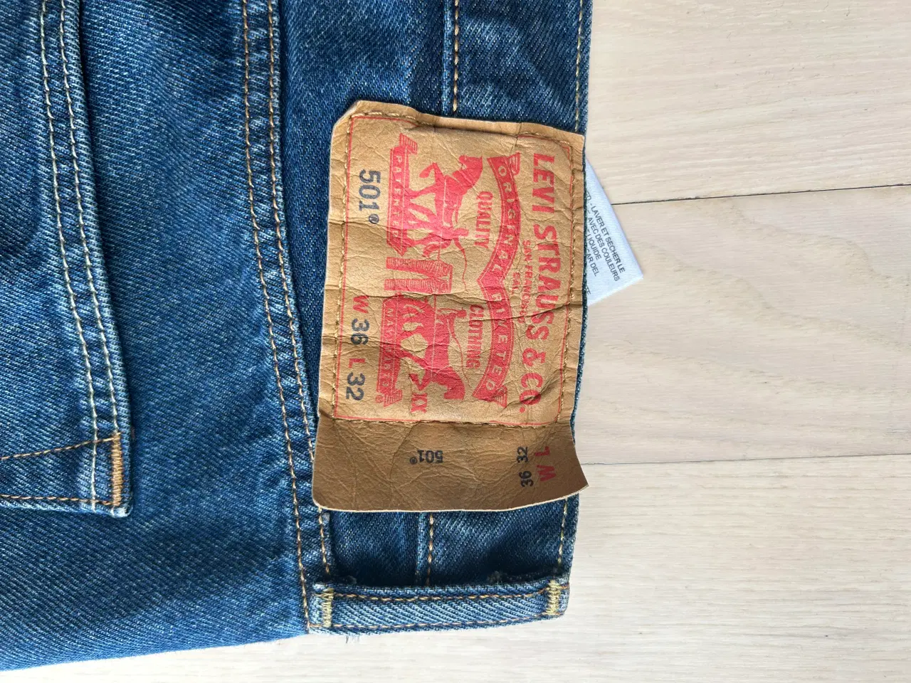 Billede 1 - Levis herrebukser 501, blå