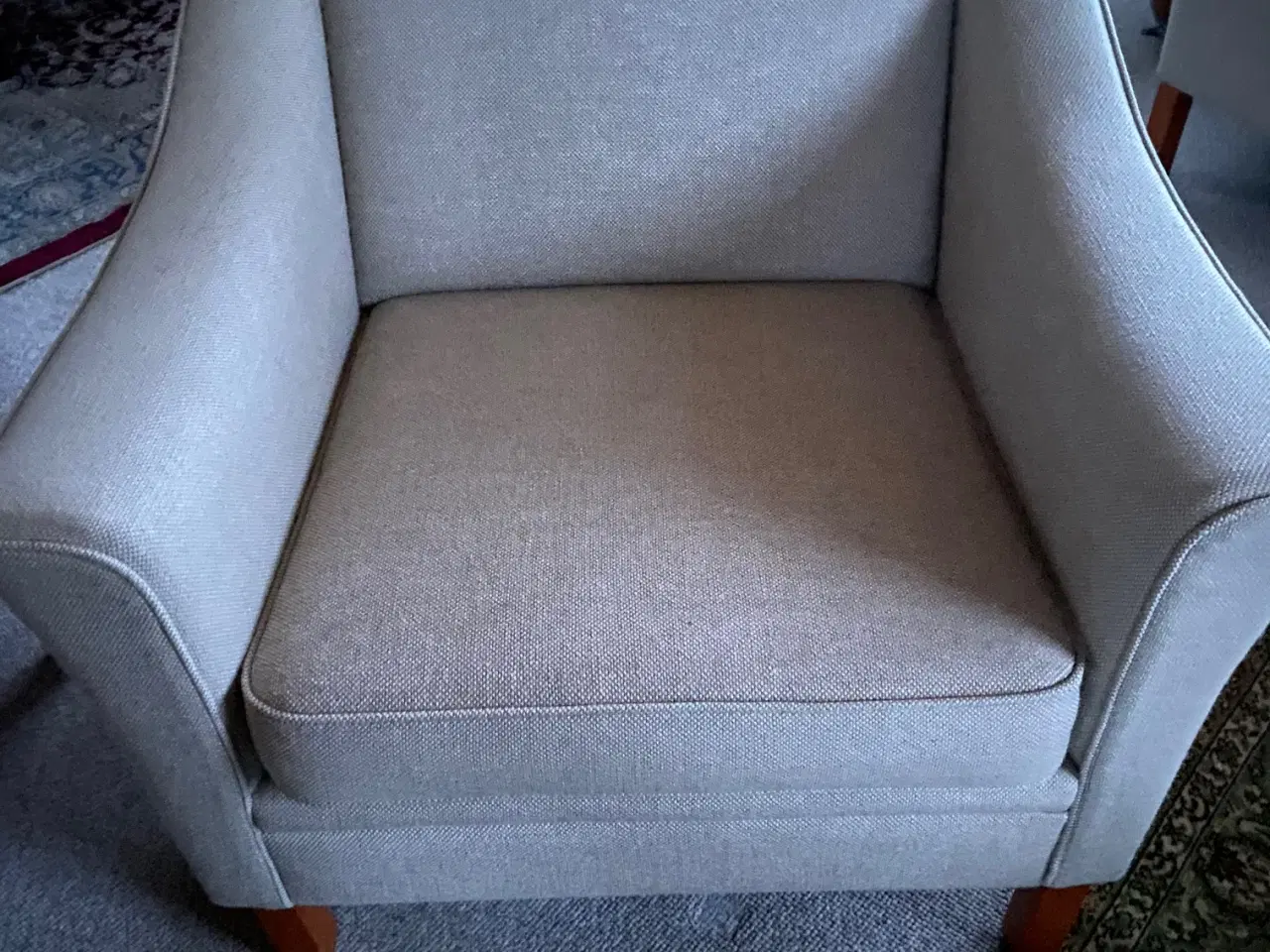 Billede 1 - lænestole i lyst stof