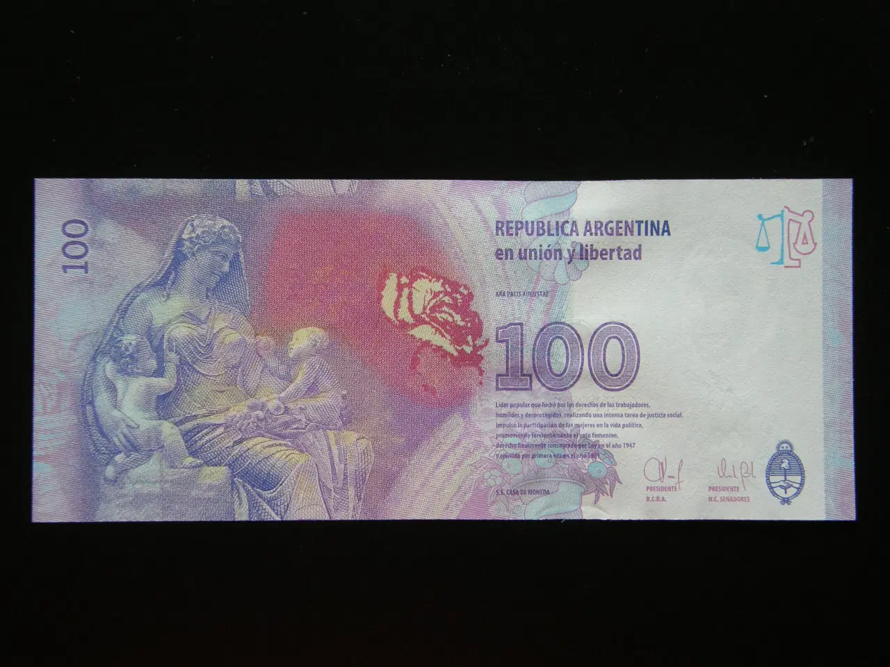 Billede 2 - Argentina  100 Pesos  2014  P358  Unc.