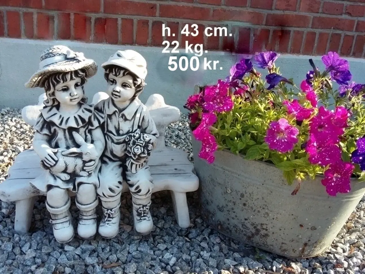 Billede 5 - Havefigur - Børnefigurer - frostsikker beton 