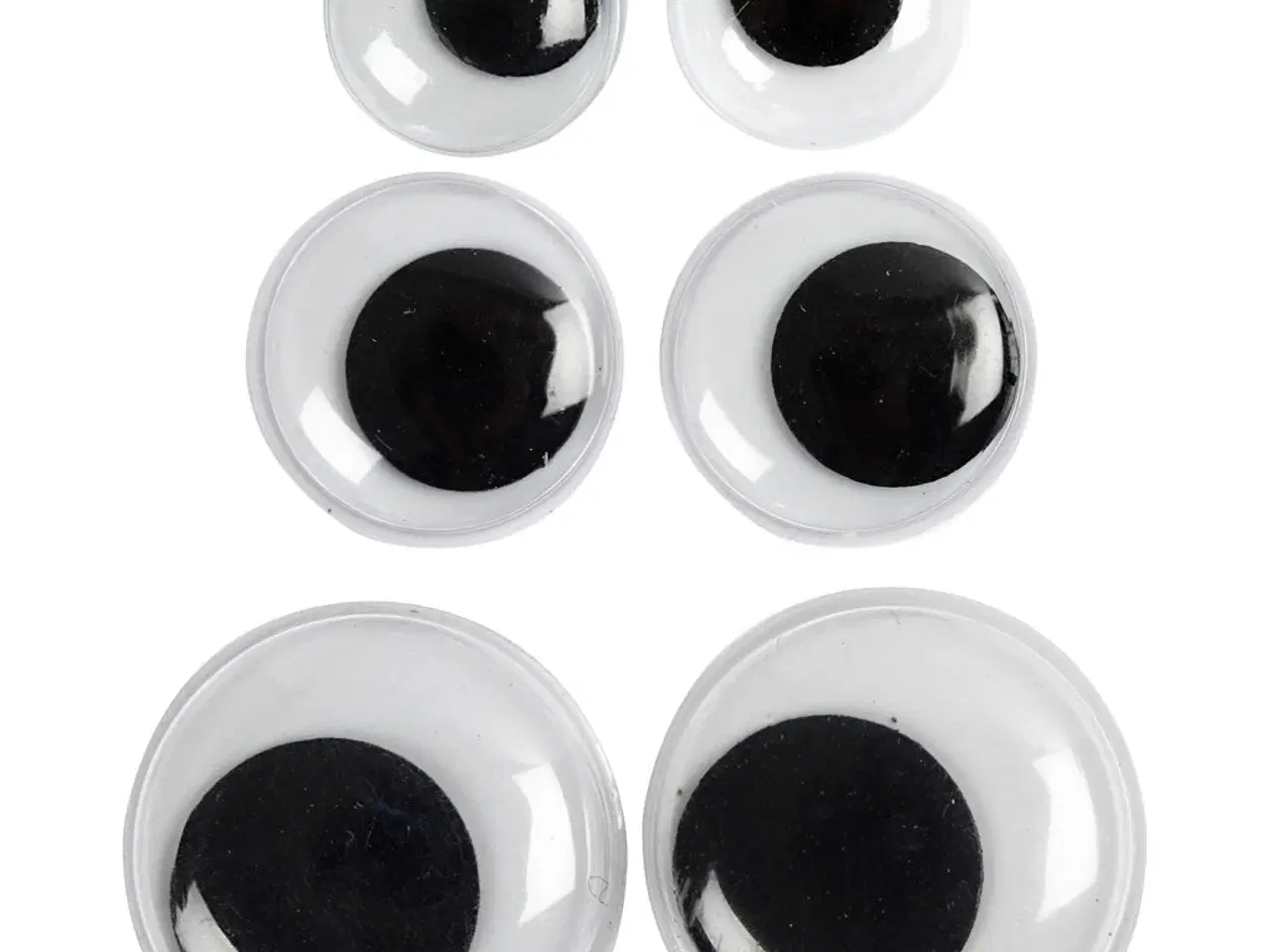 Billede 1 - Rulleøjne uden klæb, 12-20 mm, 18 stk.