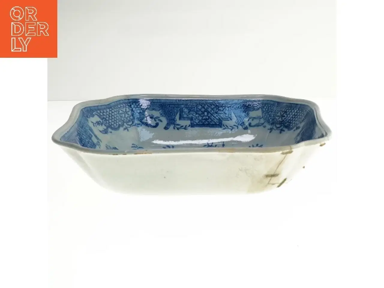 Billede 2 - Sæt med to blå-hvide porcelænsskåle fra Rrstrand (str. 21x21 cm)