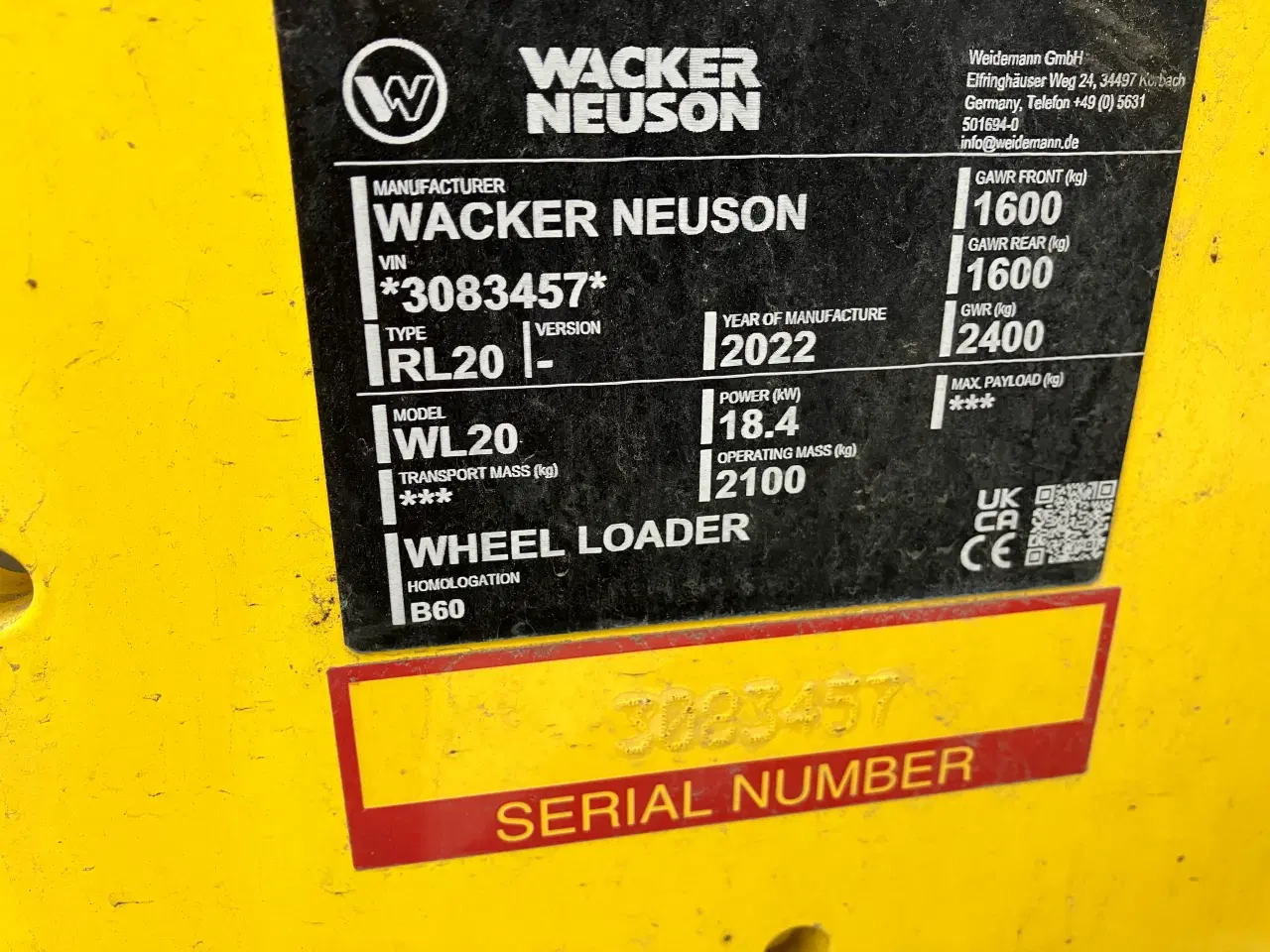 Billede 11 - Weidemann/Wacker 1140Plus/WL20 kun 400 timer