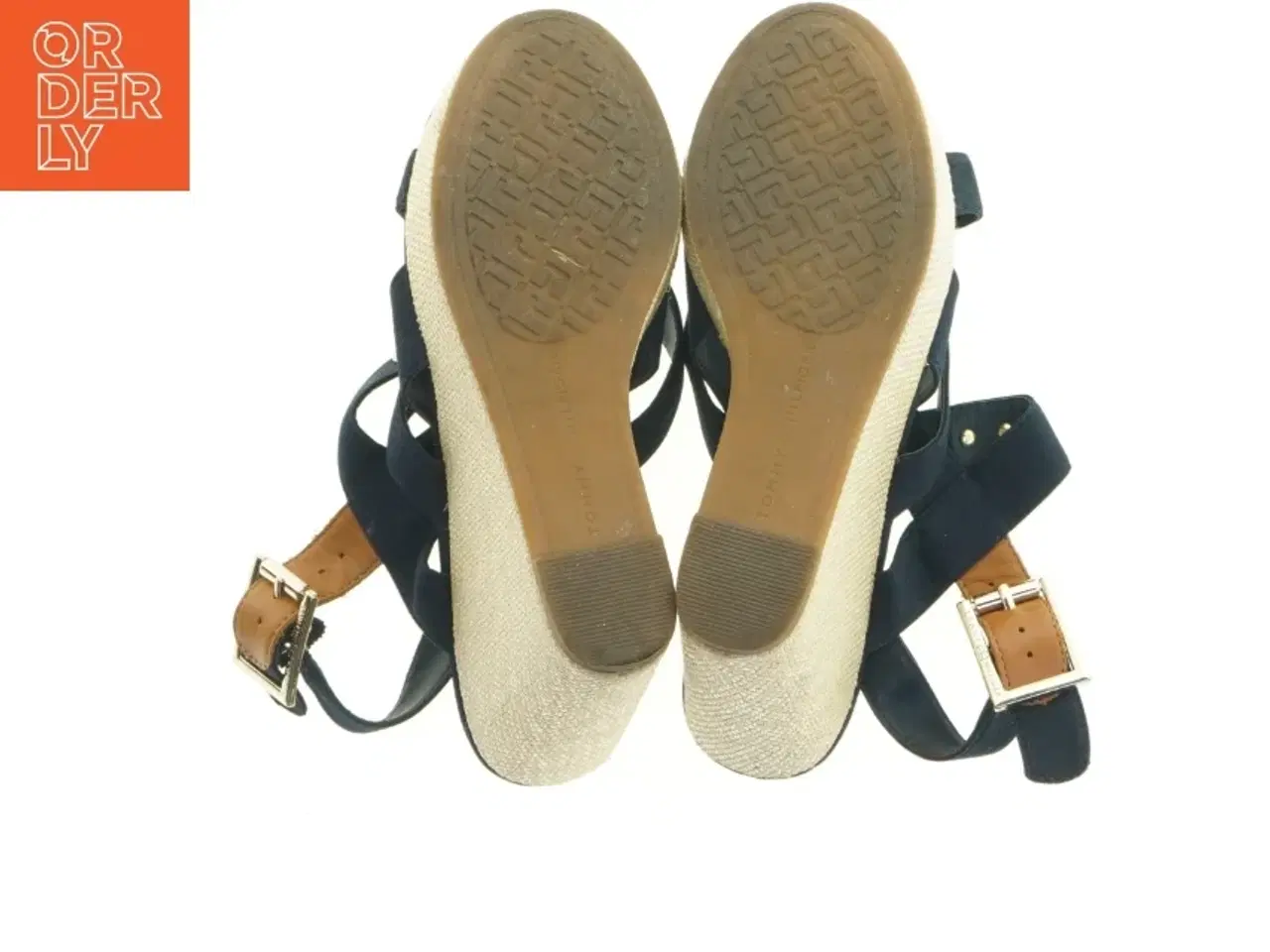 Billede 4 - Blå kilehælsandaler fra Tommy Hilfiger (str. 37)