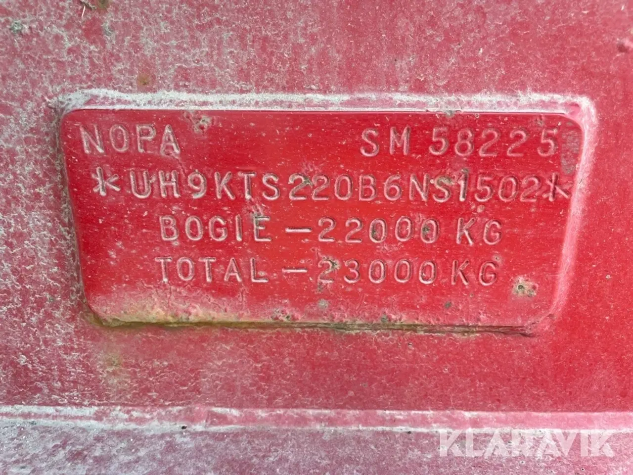 Billede 5 - Trailer/Kærre NOPA Kts 220 3-akslet Tip