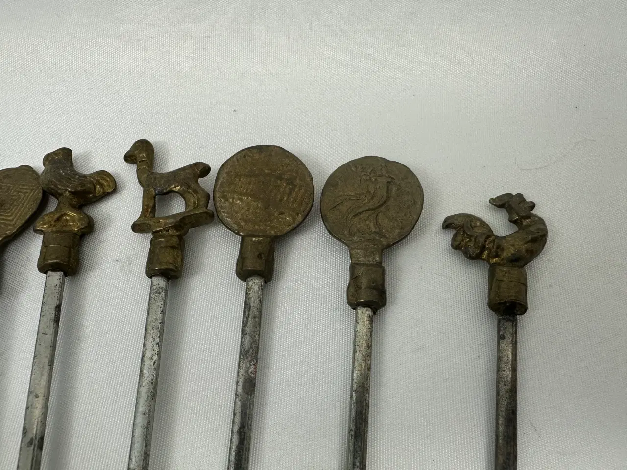 Billede 6 - Vintage kebabspyd / spyd med messing top