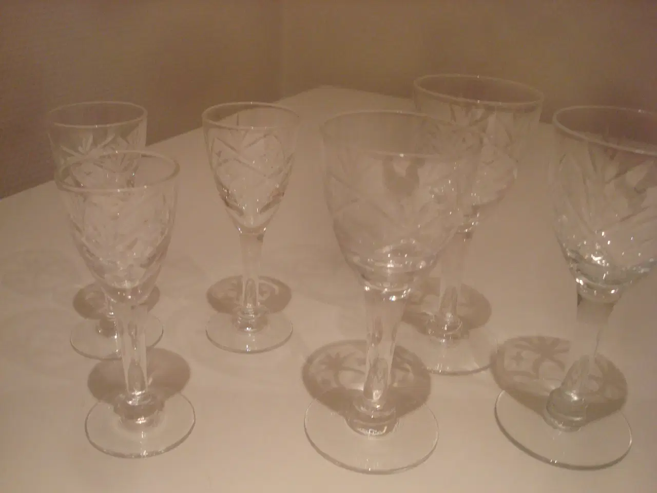 Billede 2 - ULLA Holmegård snapsglas, portvinsglas, hele, fine